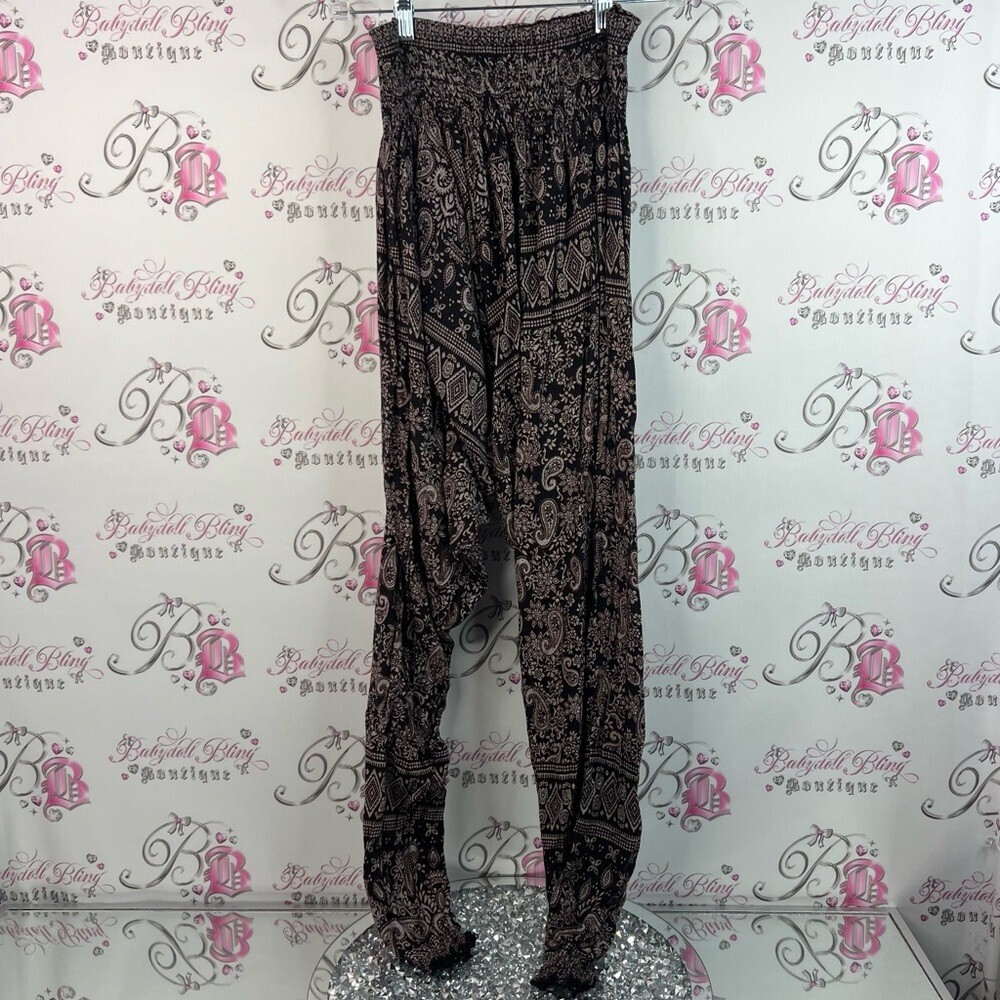 Pants harem hippie Thailand paisley floral Bohemian Patterned Women's Pants